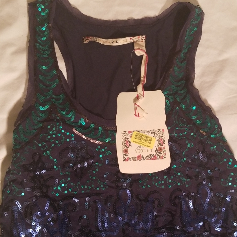 NWT Chelsea & Violet Sequined Dress M